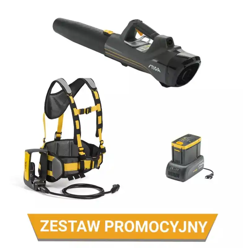 Top produkt | Stiga Zestaw promocyjny Dmuchawa akumulatorowa SAB 900 AE 5.0 Ah PROMO_BL900EKIT